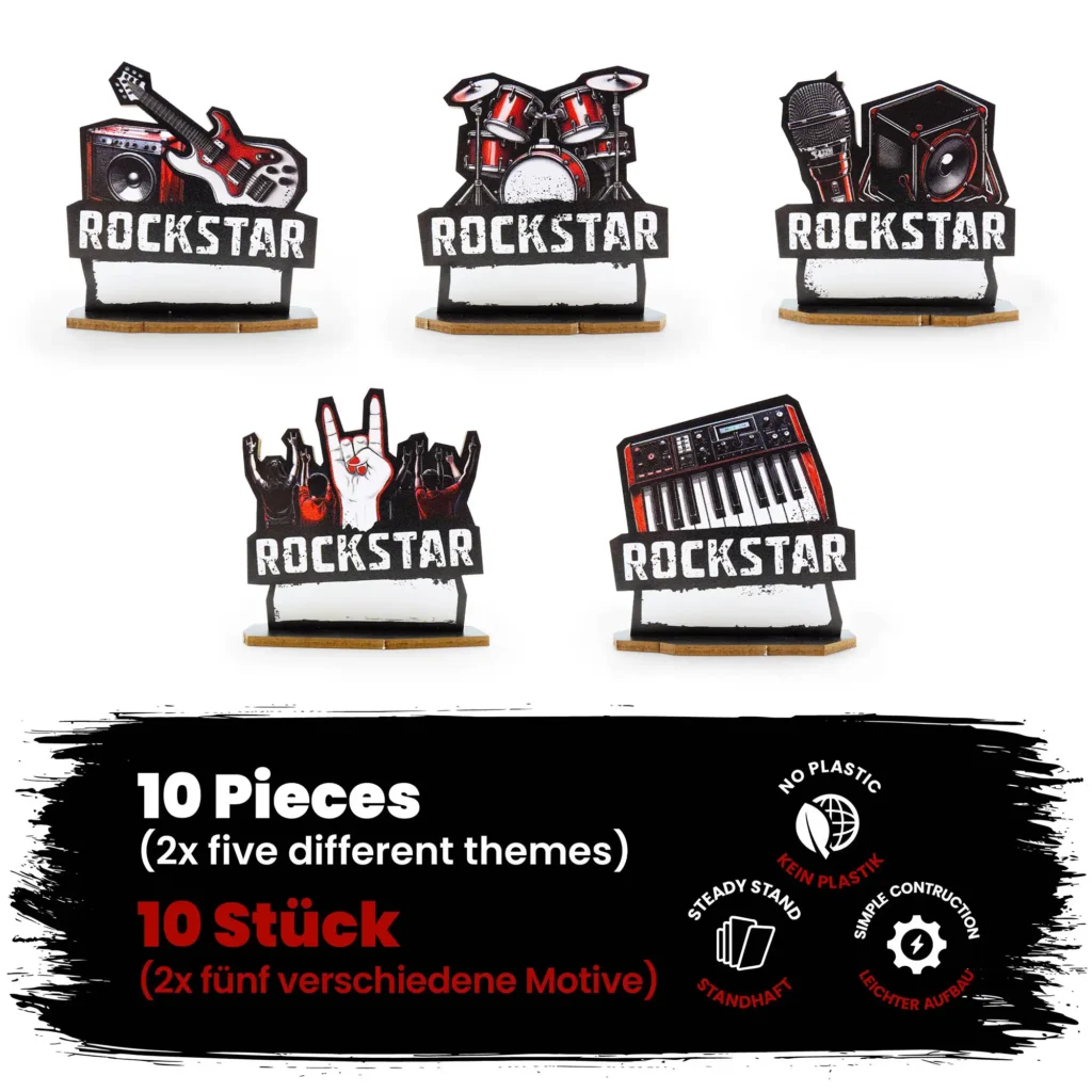 6_Namensschild_Tischkärtchen_Name_cards_marque-places_colocar_tarjetas_segnaposti_Rockstar_Geburtstag_Hochzeit_Party
